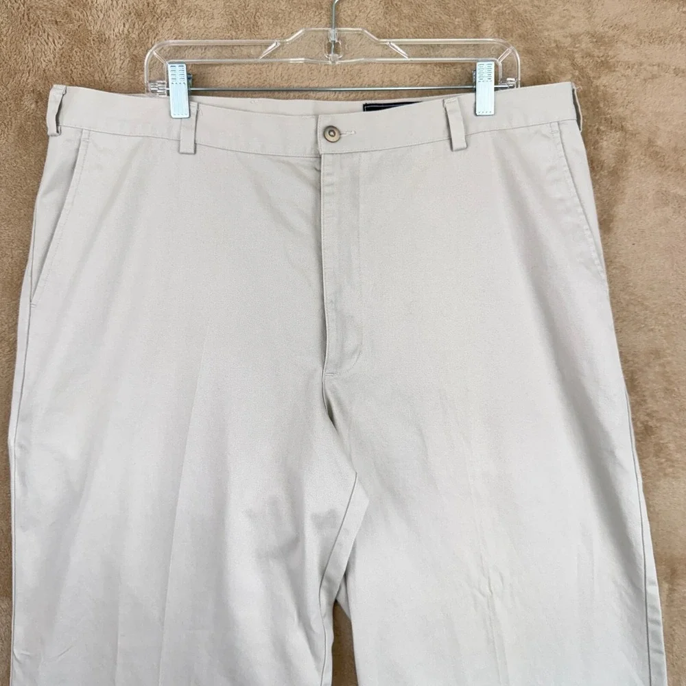 Greg‎ Norman Mens Golf Pants 40x32 Beige Comfort Straight Business Casual Chinos - Picture 5 of 10